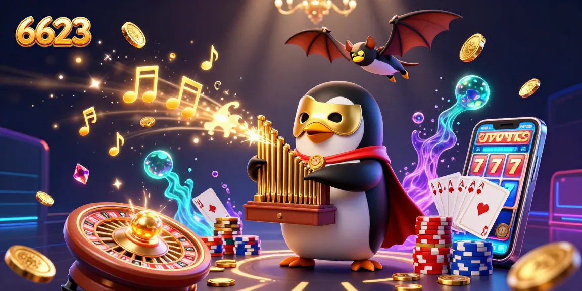 Bet on brilliant wins with the engaging 6623 themed casino scene featuring vibrant characters and action.