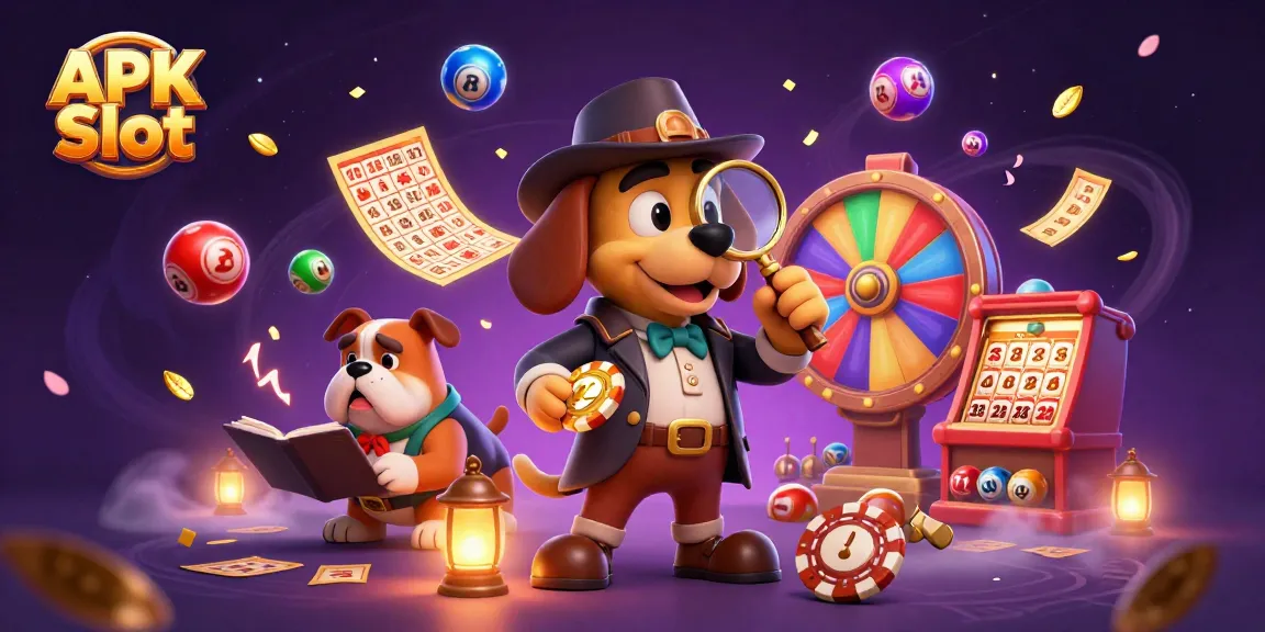 Engage in APK Slot excitement with detectives solving treasure clues in a vibrant casino scene.